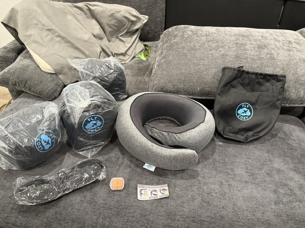 FlyCozy Ultimate Comfort Neck Pillow for Travel and Relaxation