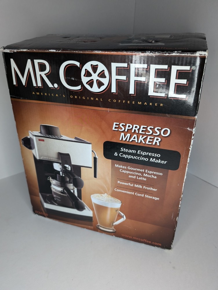 NEW Mr. Coffee Espresso Maker ECM160 Steam Espresso & Cappuccino Maker/ Frother
