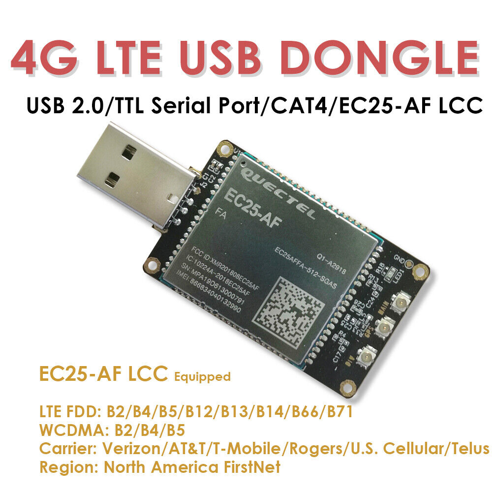 4G LTE USB Dongle W/Quectel IoT/M2M-optimized LTE Cat 4 EC25-AF SIM Card Slot-image