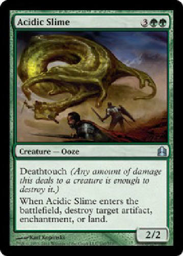 Acidic Slime x4 MTG Commander Magic the Gathering DJMagic Cards