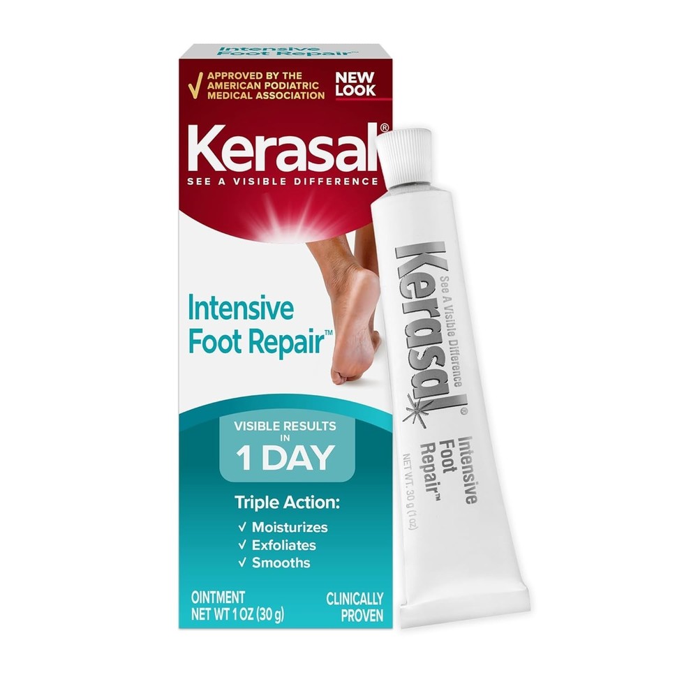 Kerasal Exfoliating Moisturizer Foot Ointment  1 oz