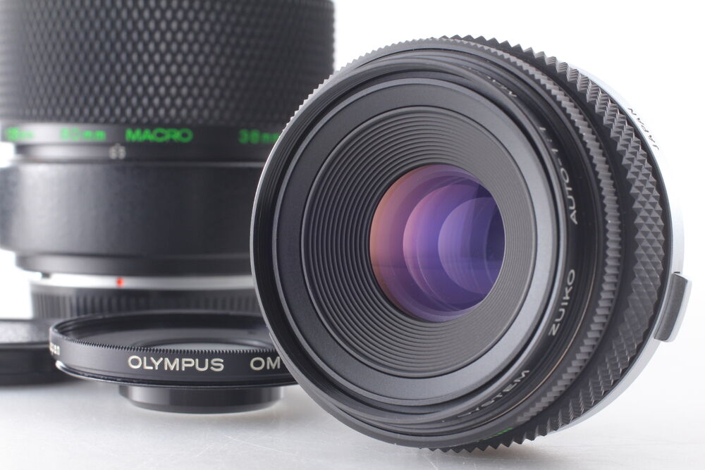 [Mint+] Olympus Zuiko Auto 80mm f4 1:1 w/Close-up Lens + Extension Tube From JPN