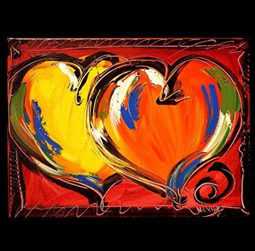 HEARTS  █ IMPRESSIONISM █PAINTING█Promo█MODERN█ORIGINAL█CANVAS█ART█unique