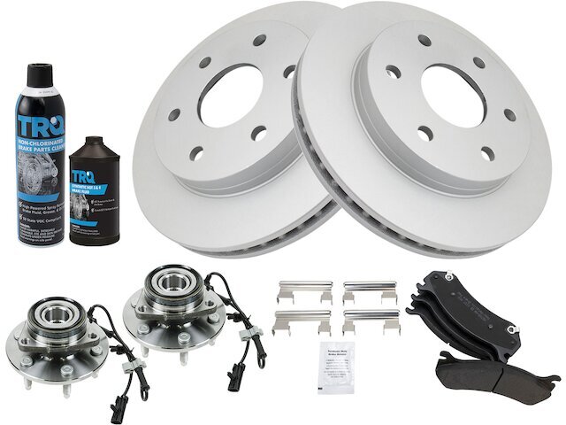 Front Brake Pad Rotor & Hub Kit for Chevy Express 1500 2003-2008 33ZNQH