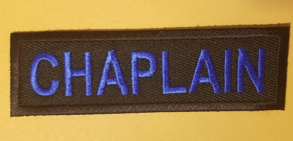 CHAPLAIN Club Officer Embroidered Patch Worldwide shipping