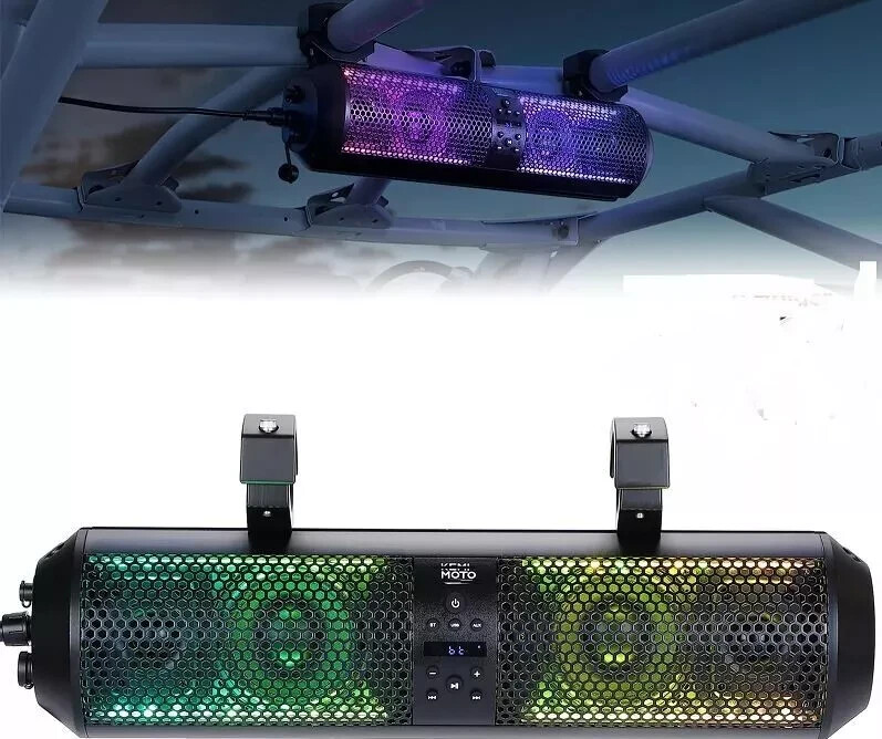 KEMIM0T0 UTV Sound Bar 18 Inch SXS Speaker Bluetooth Control For Hөnda CFөrce