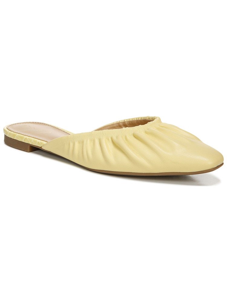 Sam Edelman Womens Yellow Odena Square Toe Slip On Mules Size 8 M Circus Collection