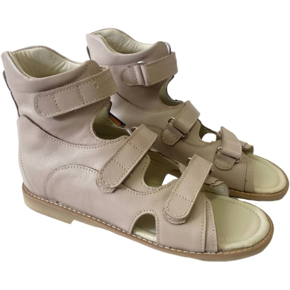 Girls Orthopedic Sandals Leather Arch Support Non-Slip Sole EU 37
