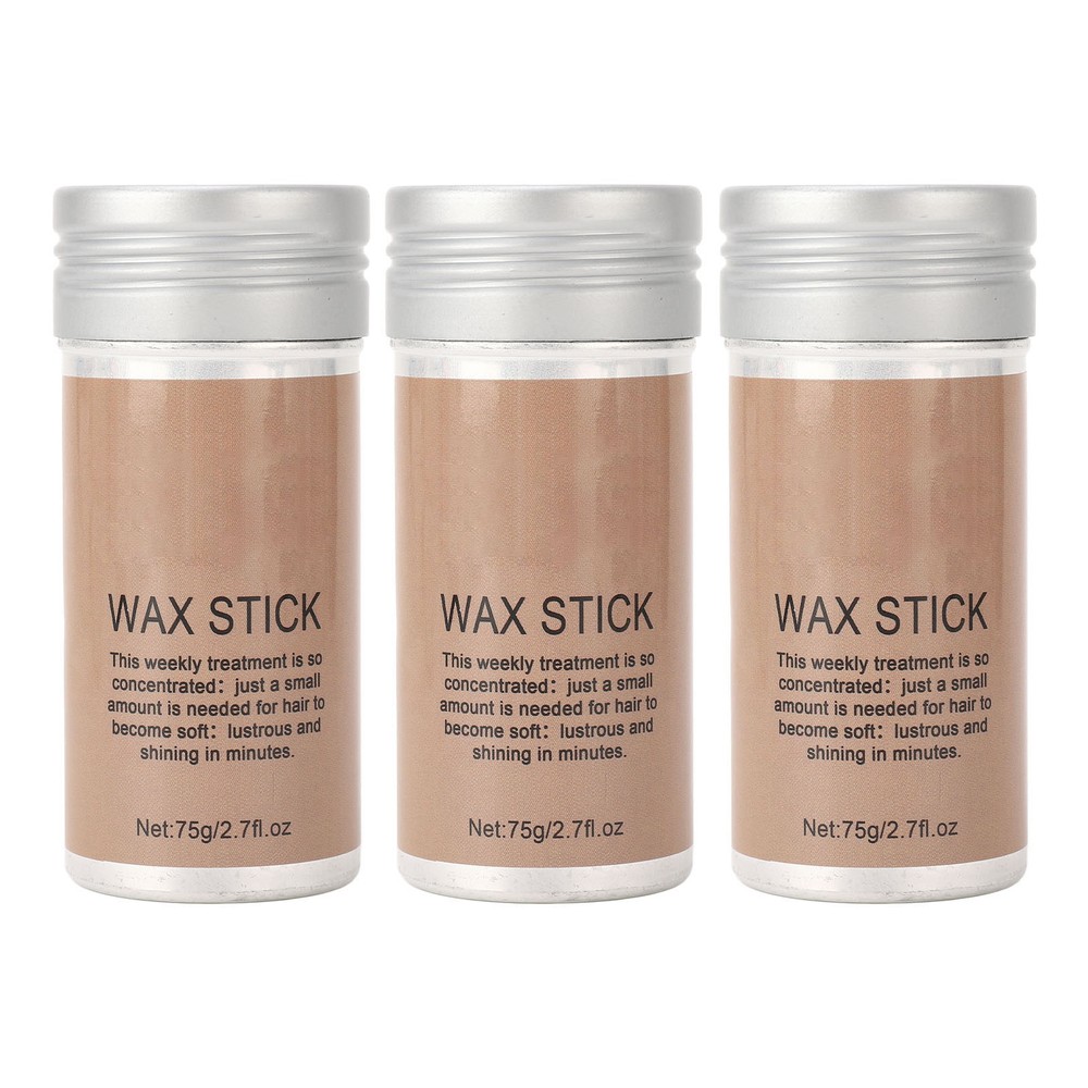 3PCS Hair Wax Stick Long Lasting Flyaway Frizz Hair Styling Stick Wig Finish HPT