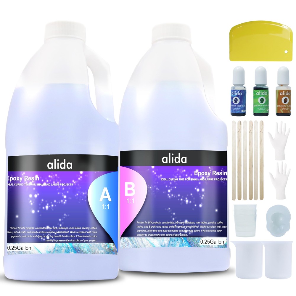 0.5G DIY Crystal Clear Epoxy Resin Kit for Art & Jewelry Crafting