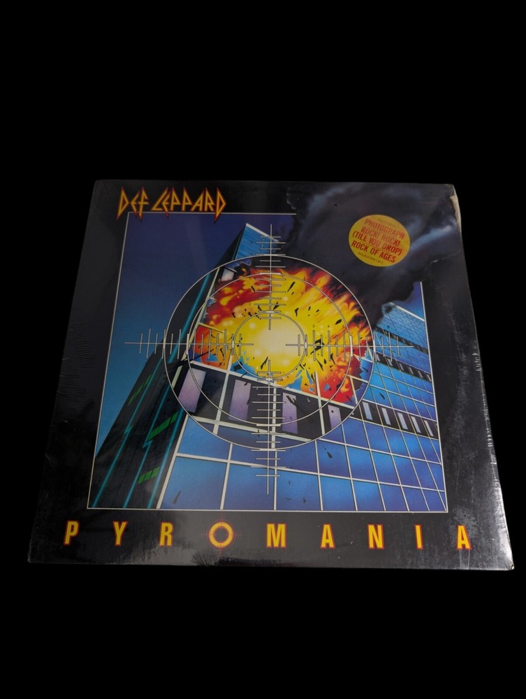 SEALED, Def Leppard – Pyromania, 1st pressing, Hype Sticker, US, 1983