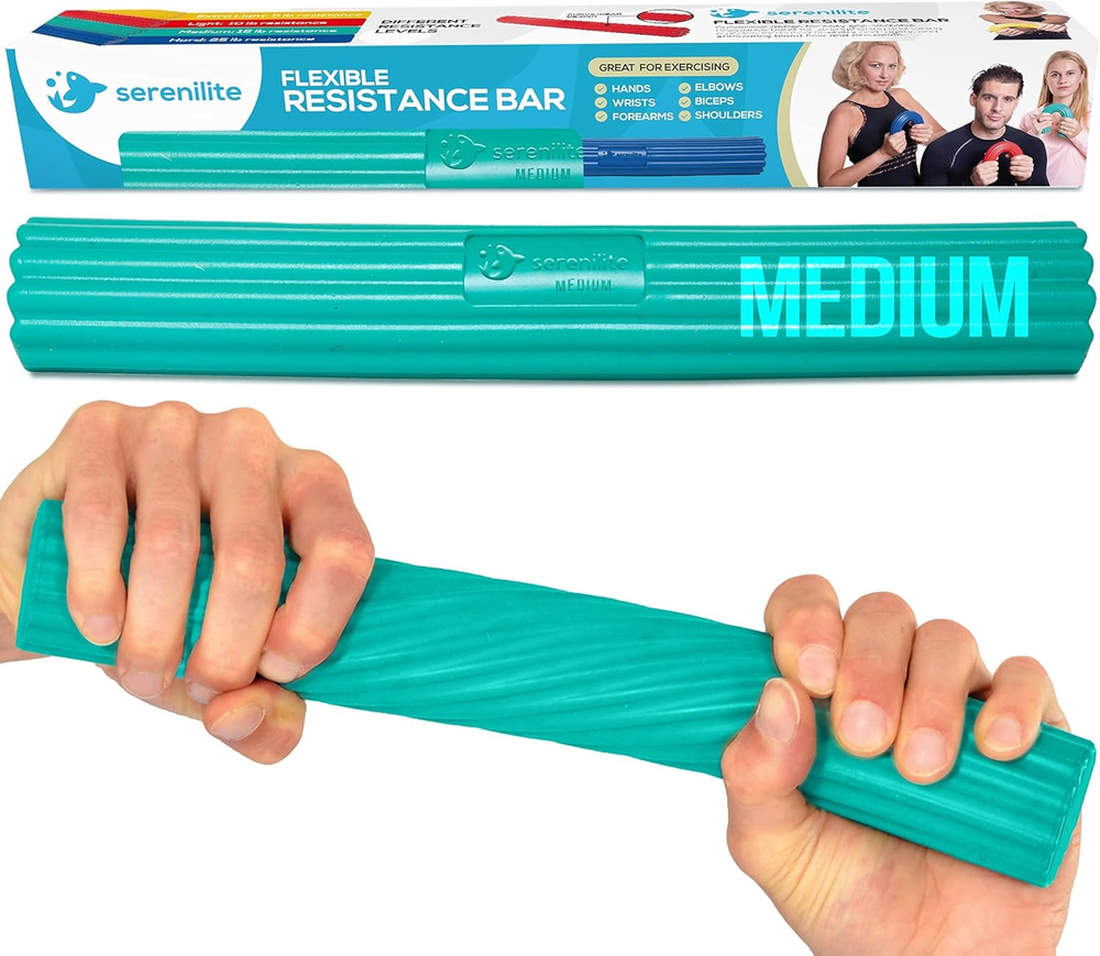Flexible Resistance Bar Grip Strength Trainer Forearm Exercise Band