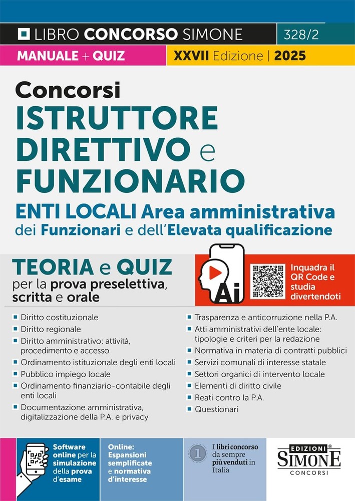 AA.VV. Concorsi Istruttore Direttivo e Funzionario - Enti Locali Are (Paperback)