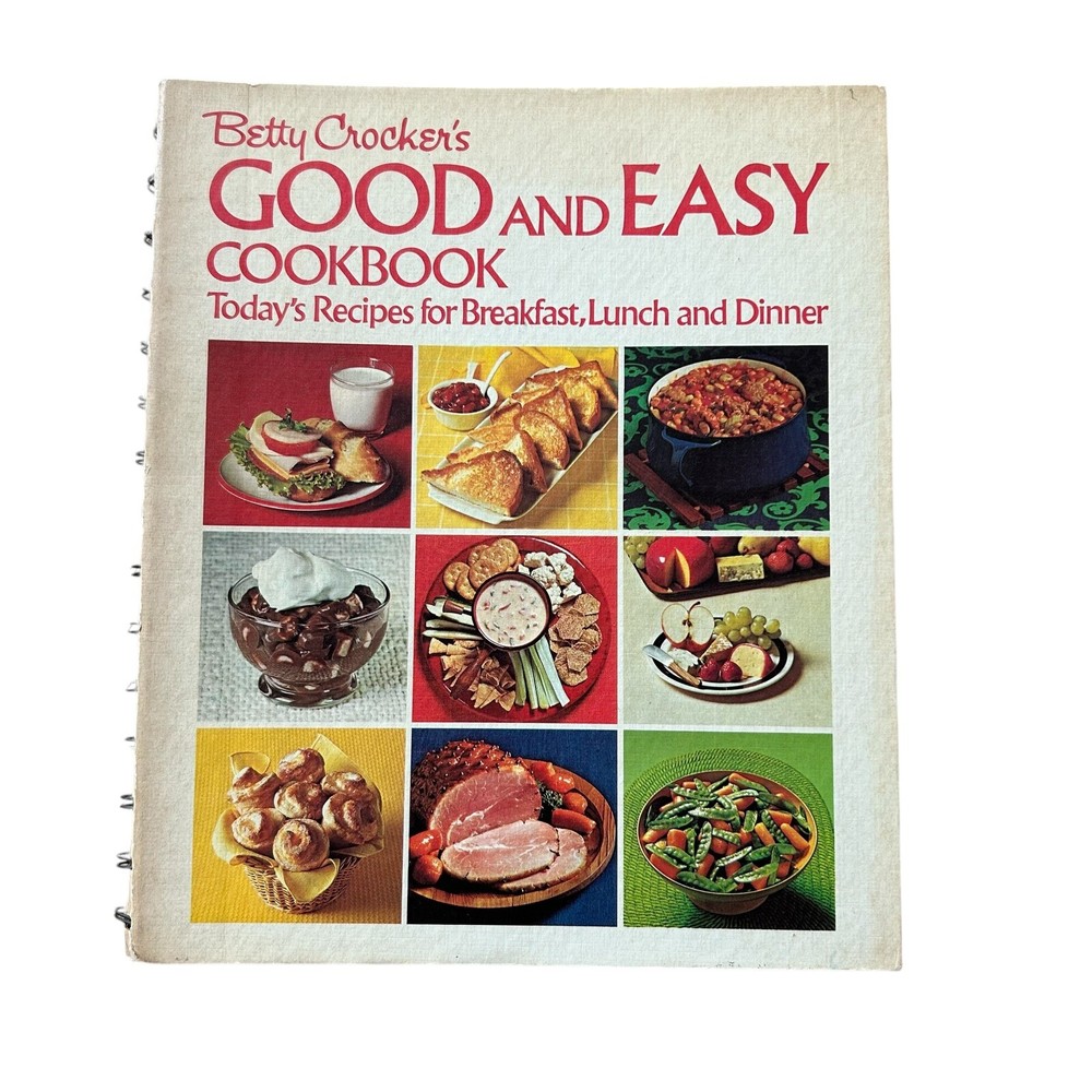 Vintage 1971 Betty Crocker Good And Easy Cookbook 1st Edition Golden Press  