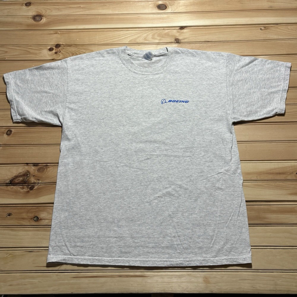 Vintage 90s Boeing Aircraft Airplane Always Prepared Shirt Size XL