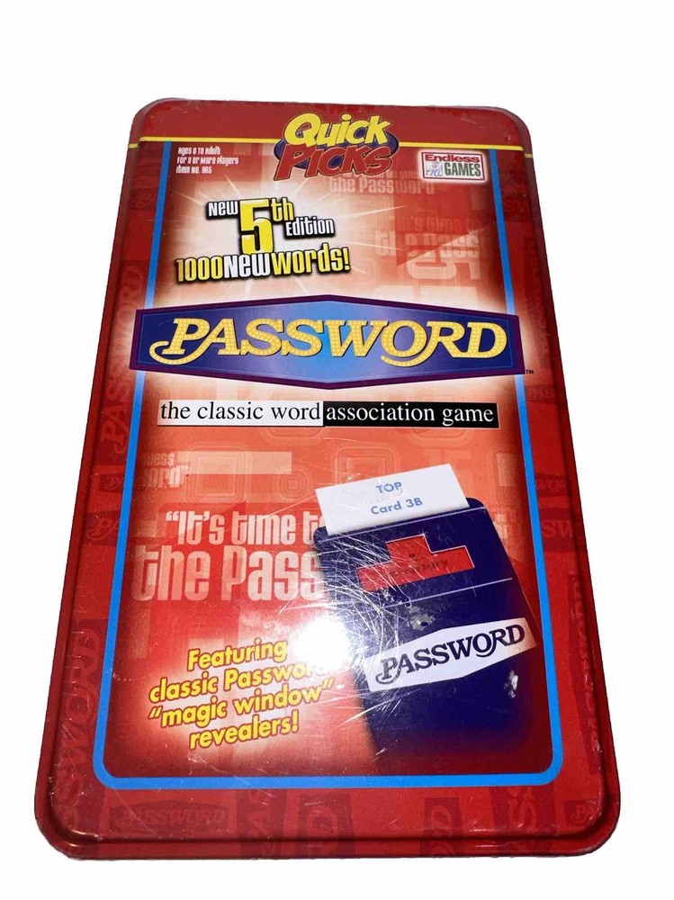 Password 5th Edition Quick Picks COMPLETE Endless Games 2008 Word Game Sealed-image