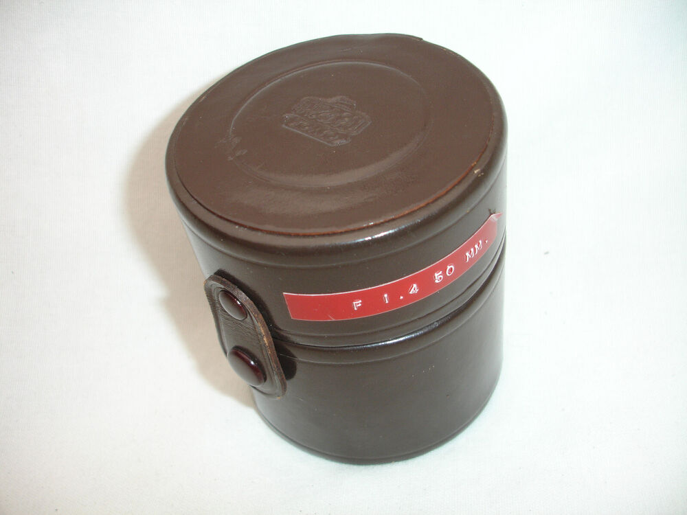 NIKON NIPPON Kogaku Tokyo LENS CASE , BROWN Small  3x2.75
