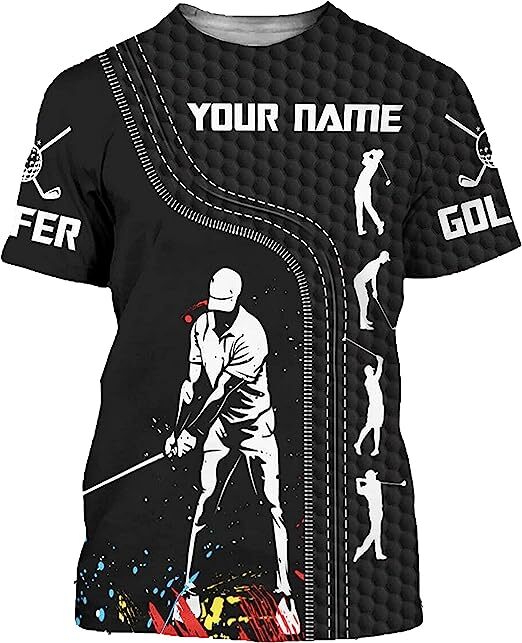 Custom Name 3D Golf Shirt - Personalized Unisex Golfer Gift-image