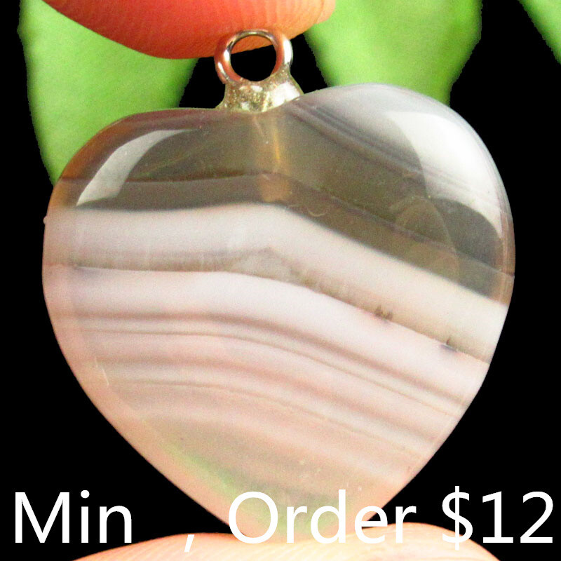 White Onyx Agate Heart Pendant Bead 20x6mm for Elegant Jewelry Designs