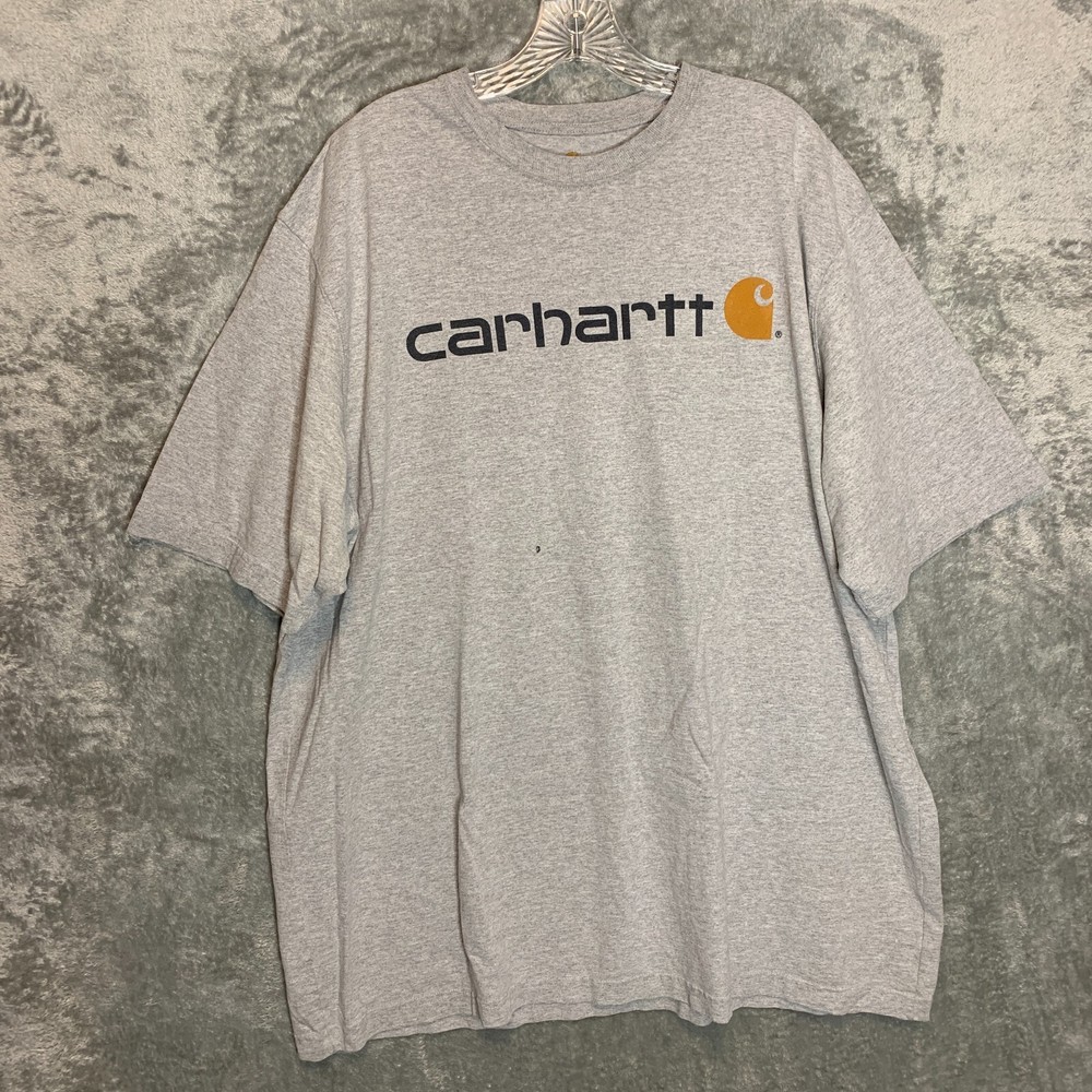 Carhartt Men Loose Original Fit Heavyweight Signature Double Sided T Shirt 2XL