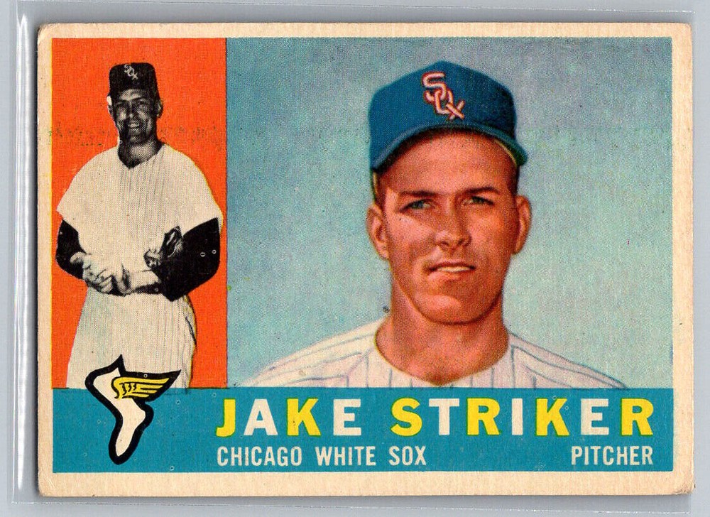 1960 Topps Jake Striker Chicago White Sox Rookie Card Low Grade