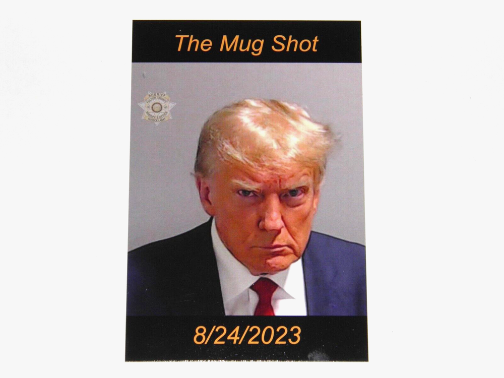The Mug Shot of U.S. President Donald Trump Atlanta Georgia 8 24 2023 - Postcard