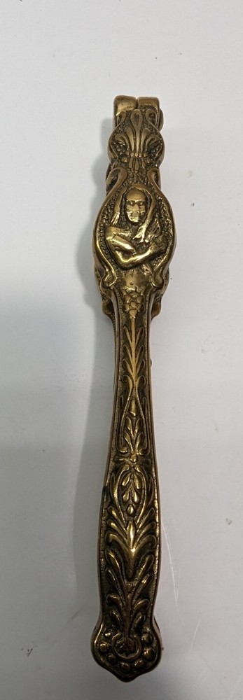 Vintage Brass or Bronze Ornate Female Nut Cracker Mod Dep Heavy 6.5