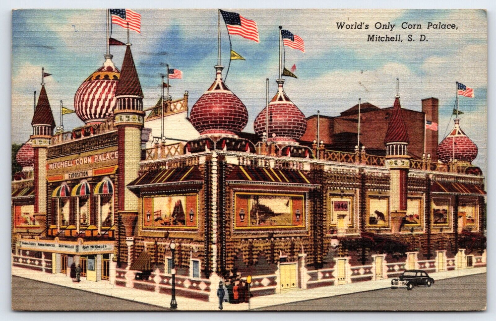 Original Vintage Antique Postcard World's Only Corn Palace Mitchell South Dakota