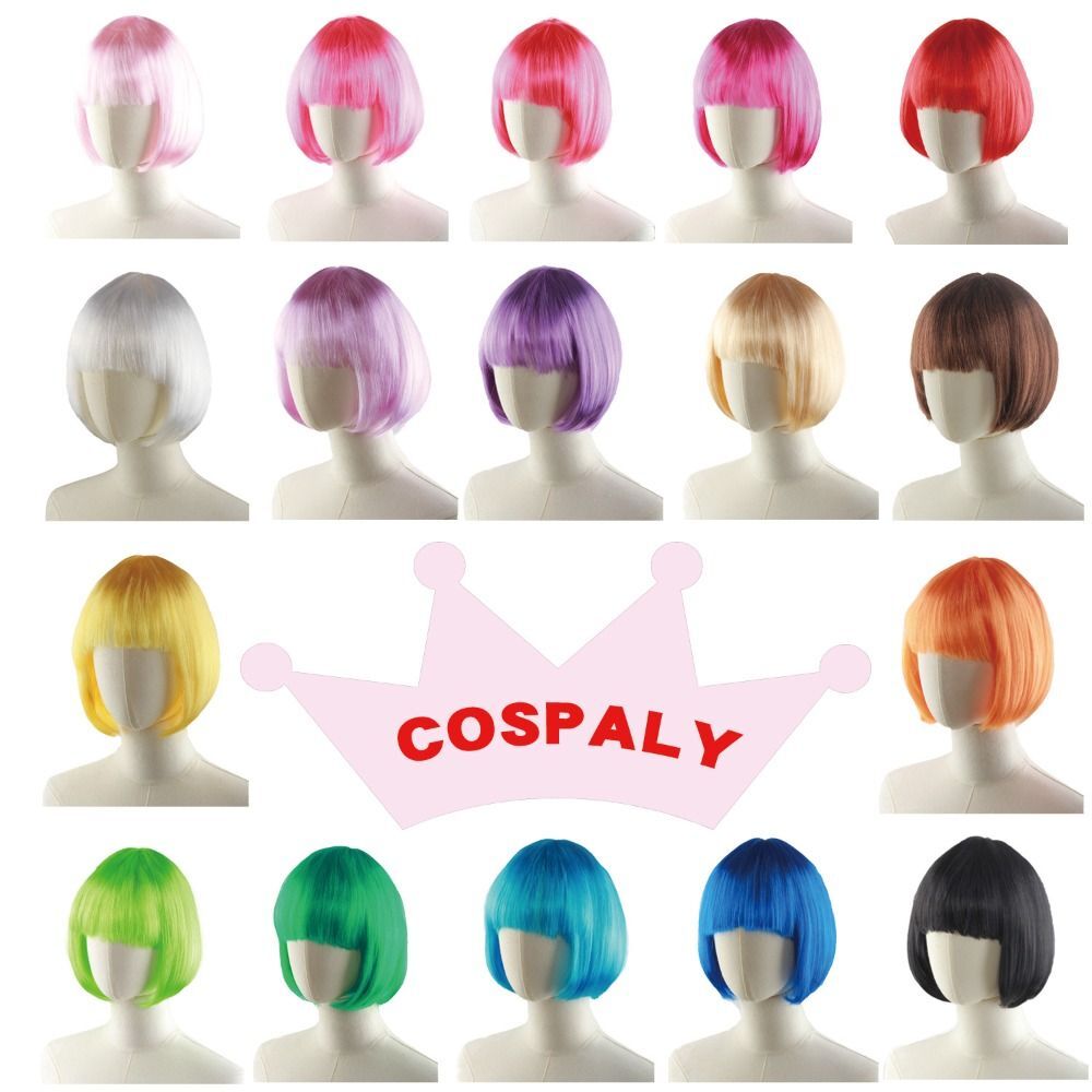 Sexy Short Bob Wig for Women Natural Look Party Costume Fashion US