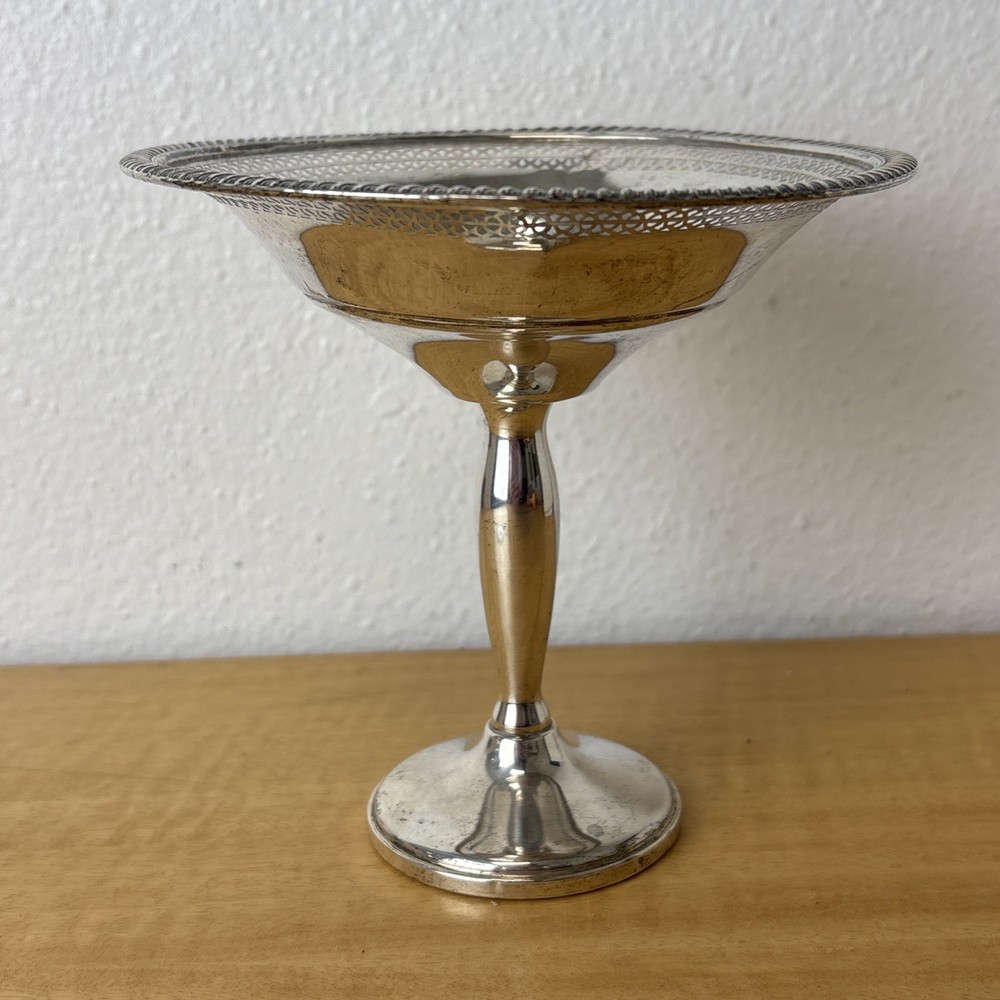 Sterling Silver Weighted Fisher 932 Compote Bowl Vintage Serving Dish  