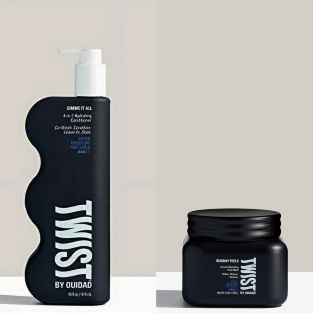 Twist By Ouidad 4 In 1 Gimme It All + Sunday Feels Deeply Hydrating Hair Mask...