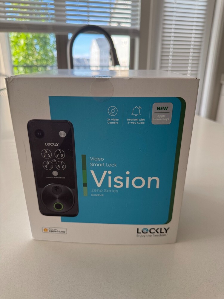 New Lockly Vision Zeno Series Deadbolt Video Smart Lock PGK798HKNB | FREE SHIP