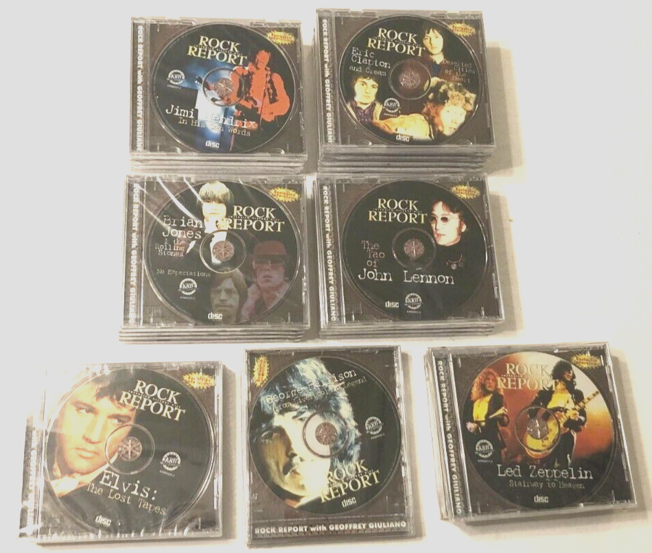 $50 Lot 27 Rock Report KRB Lennon Hendrix Clapton Elvis Zeppelin VTG 90s CD New