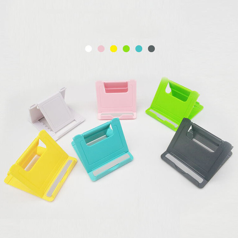 For iPhone Folding Foldable Adjustable Phone Holder Stand Thin Cradle Universal