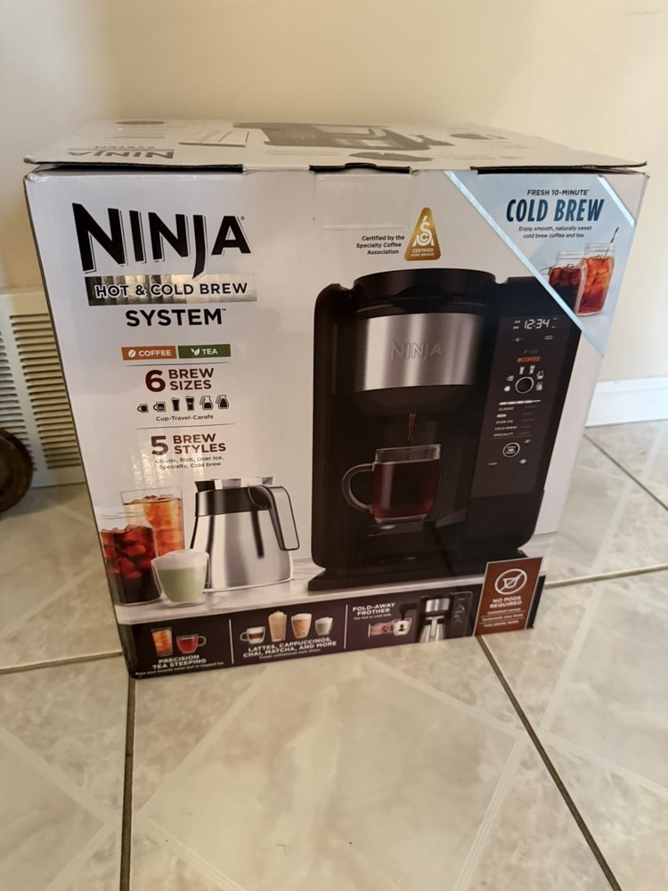 NINJA Hot and Cold Brew System Auto-iQ Tea and Coffee Maker Model CP301 NEW !!