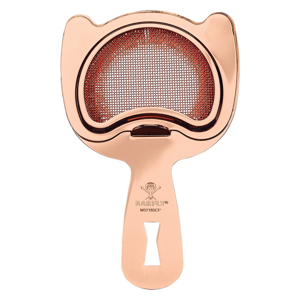Fine Mesh Copper-Plated Spring Strainer for Versatile Use