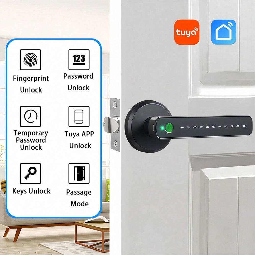 Smart Biometric Fingerprint Door Lock with Multiple Secure Unlocking Methods