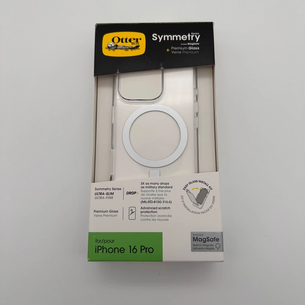 OtterBox Symmetry Clear MagSafe Case Glass for Apple iPhone 16 Pro- Clear
