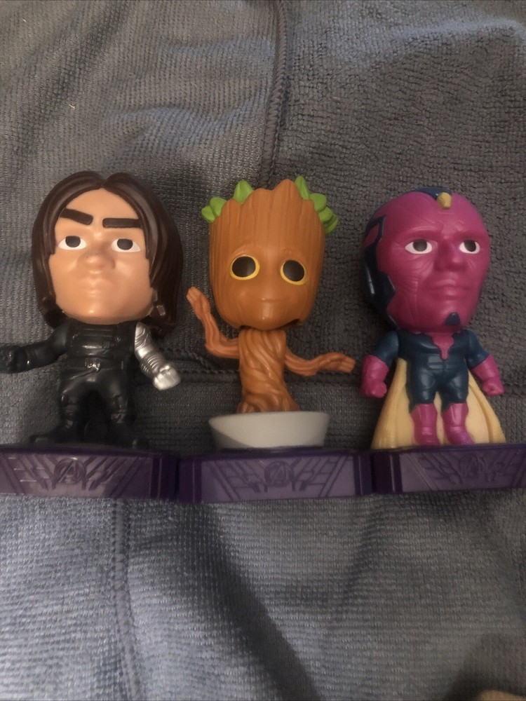 3 Marvel Avengers McDonald's Happy Meal Toys 2020 Collectible Set