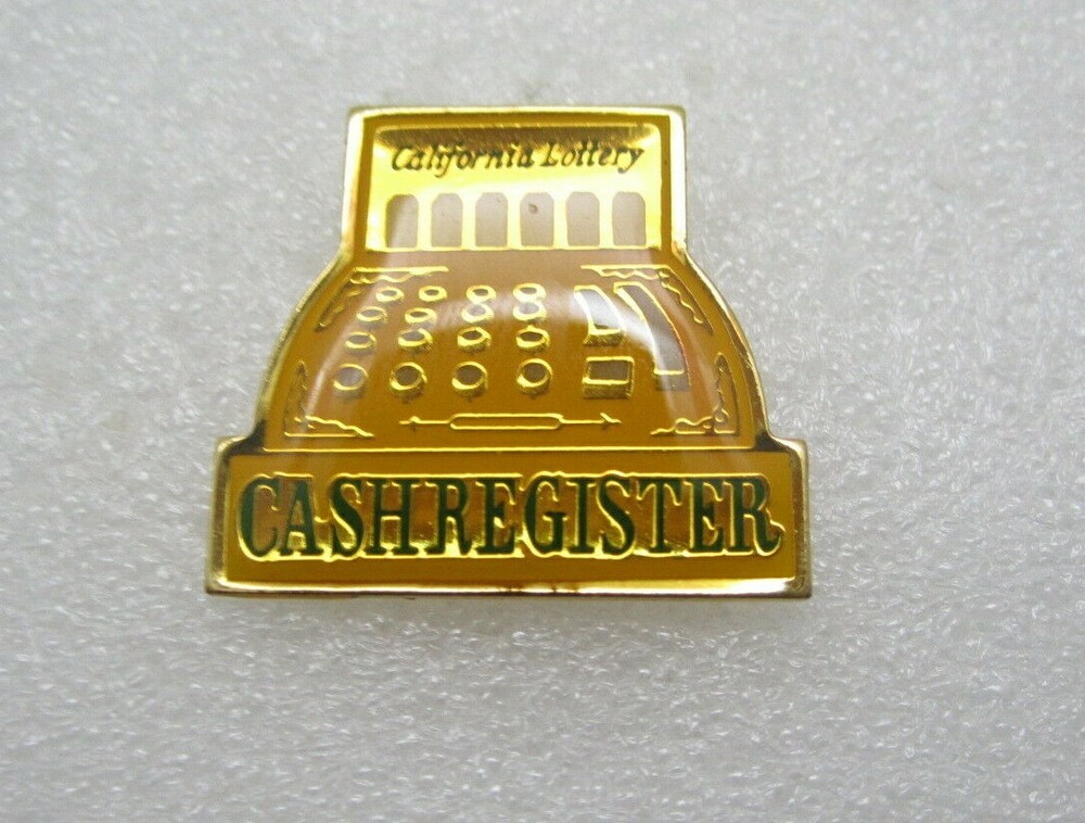 Cash Register California Lottery CA Lapel Pin (A963)