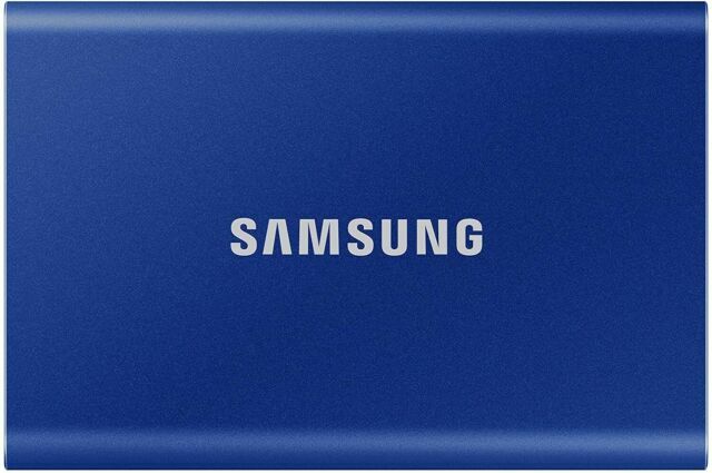 SAMSUNG T7 Portable 1TB SSD - Blue