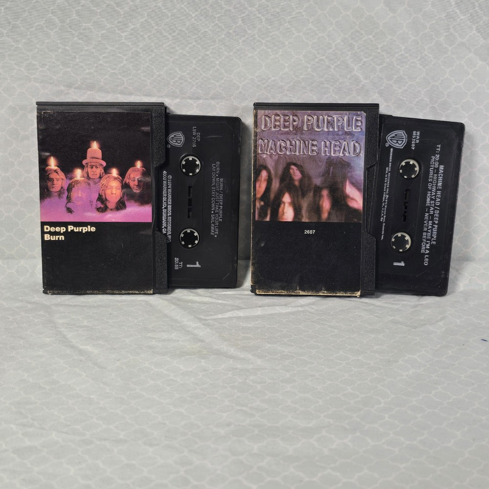 Deep Purple Cassette Bundle Burn Machine Head Warner Bros. 1972 1974
