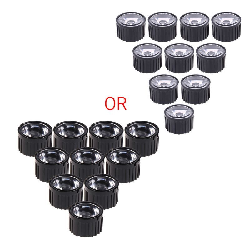 10-Piece Black LED Lens Holder for 1W 3W 5W High-Power Lights