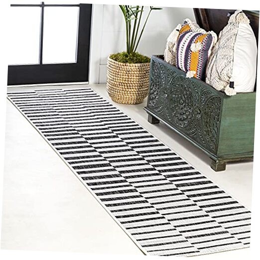 SMB133E-210 Sukie Modern Offset Stripe Indoor/Outdoor 2 ft. x 10 ft. Runner
