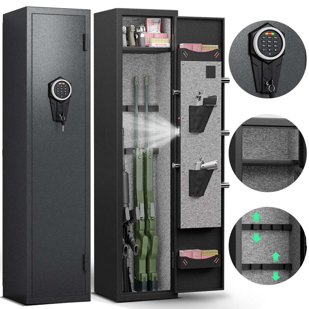 5-Gun Safe Quick Access Rifle & Pistol Safe