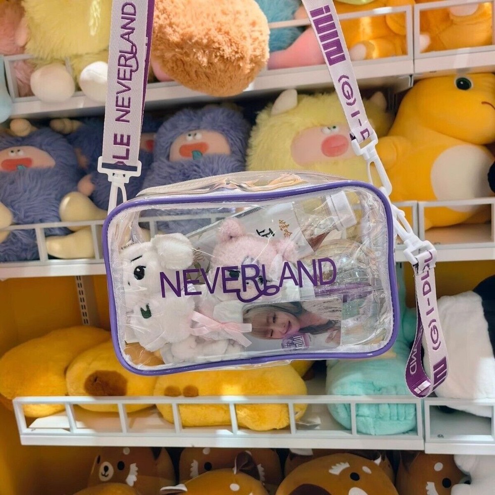 (G)I-DLE Girl PVC Rectangle Satchel Transparent Concert Support Crossbody Bags