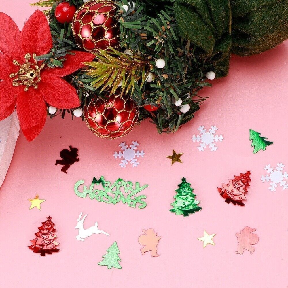 Christmas Snowflake Deer Confetti Bags for Festive Party Decorations