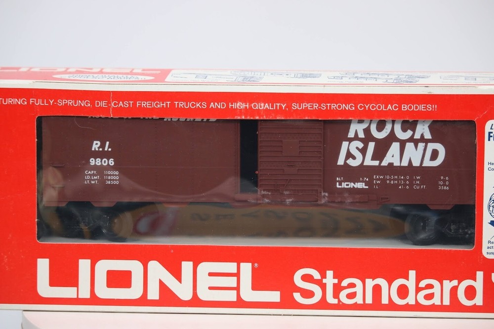 Lionel O Gauge Rock Island Boxcar Route Of Rockets 6-9806 New In Box