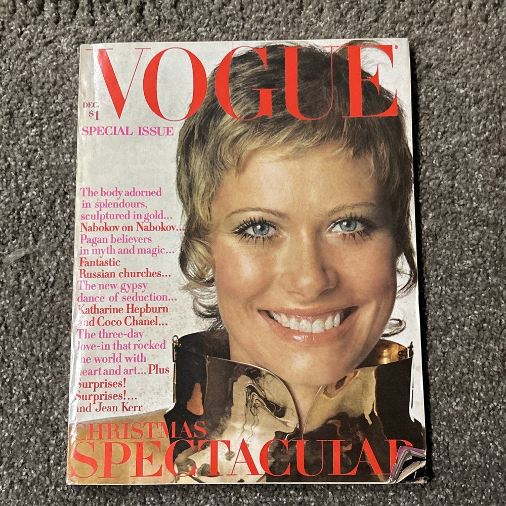 VTG Vogue Magazine December 1969 Susanne Schöneborn by Irving Penn No Label
