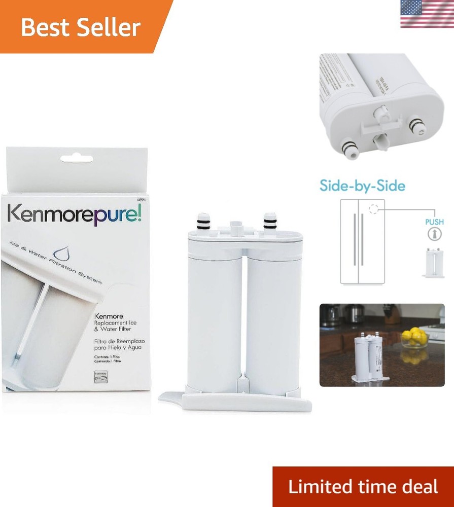 9911 Refrigerator Water Filter, 1 Count Pack of 1, White